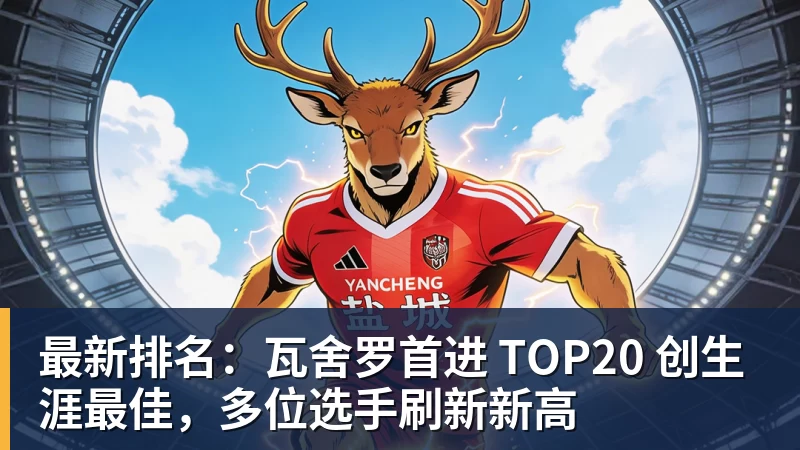 熊猫体育最新排名：瓦舍罗首进 TOP20 创生涯最佳，多位选手刷新新高